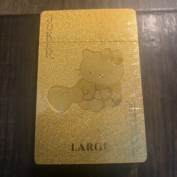 Sanrio Hello Kitty Gold Foil Playing Cards – Collectible Card Deck, New - Picture 9 of 10